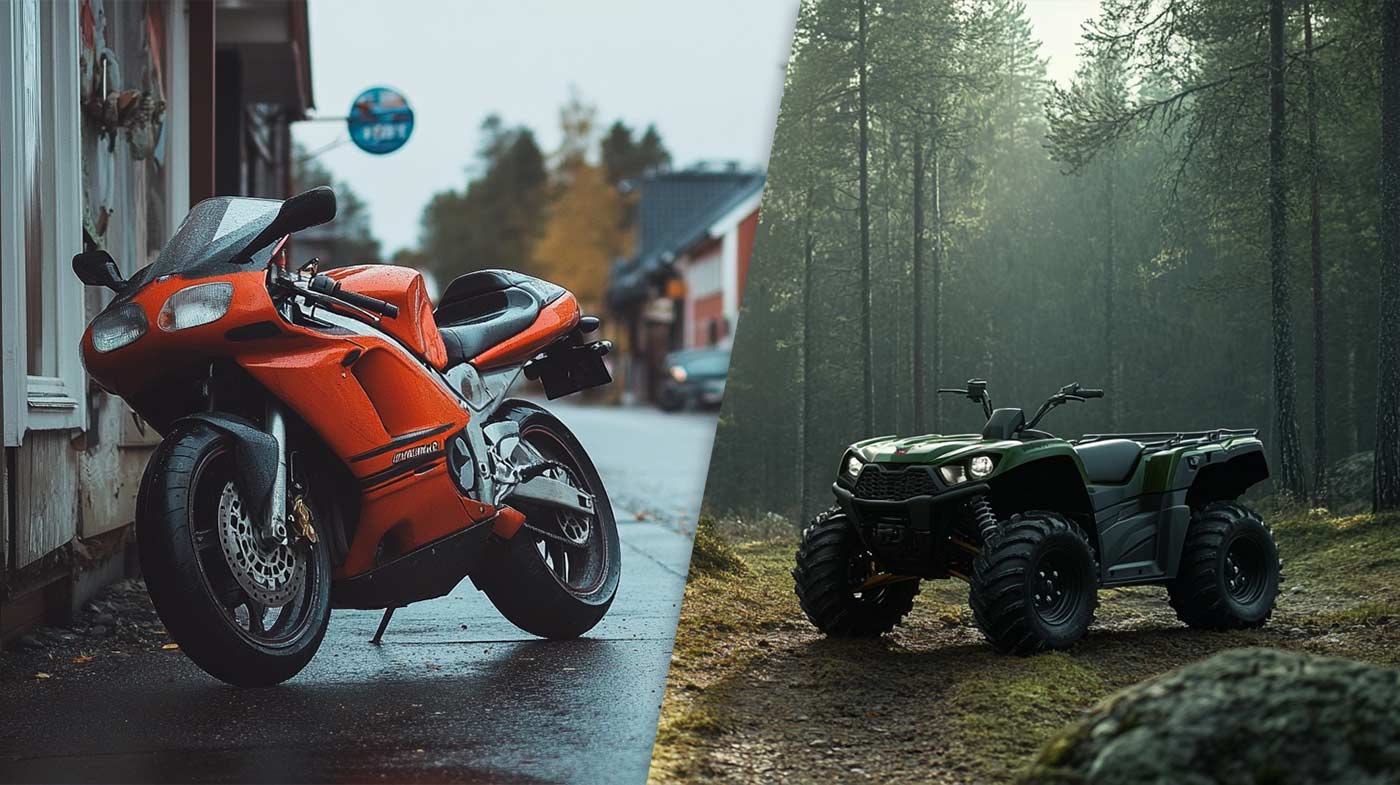 Försäljning av begagnande MC-delar och delar till ATV